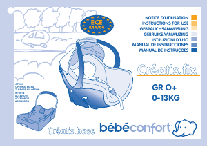 Manual de uso Bébé Confort Creatis.fix Asiento para bebé