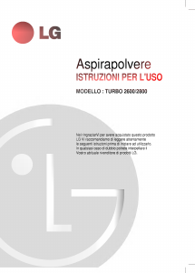 Manuale LG V-2600DE Aspirapolvere