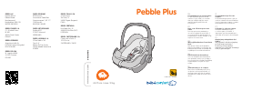 Manual de uso Bébé Confort Pebble Plus Asiento para bebé