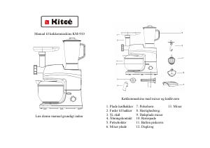 Brugsanvisning Kitcé KM-910 Køkkenmaskine