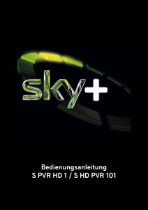Bedienungsanleitung Sky S HD PVR 101 Digital-receiver