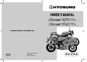 Handleiding Hyosung GT125R Comet Motor