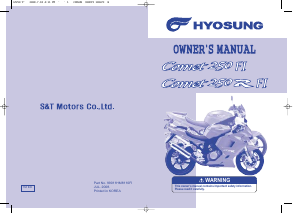 Handleiding Hyosung GT250FI Motor