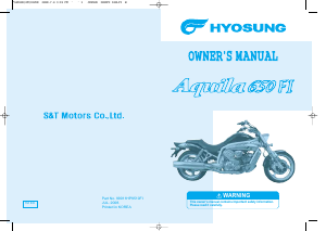 Handleiding Hyosung GV650FI Aquila Motor