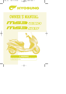 Manual Hyosung MS3-250 Motorcycle