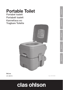 Manual Clas Ohlson 34-8910 Portable Toilet