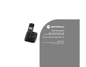 Manual de uso Motorola L601 Teléfono inalámbrico