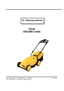 Brugsanvisning Texas EKO 360 Combi Plæneklipper