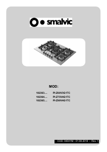 Manual Smalvic PI-Z60V3G1TC Hob