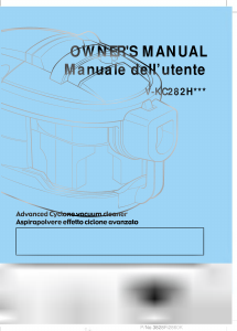 Manuale LG V-KC282HTQV Aspirapolvere