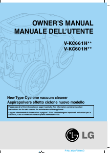 Manual LG V-KC601HTQV Vacuum Cleaner