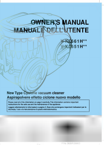 Manuale LG V-KC661HTQV Aspirapolvere