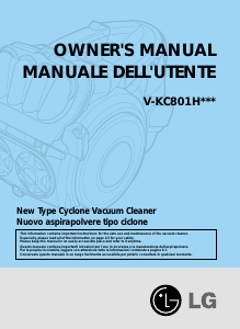 Manual LG V-KC801HTMQ Vacuum Cleaner