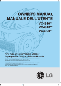 Manuale LG VC4916NRTQ Aspirapolvere