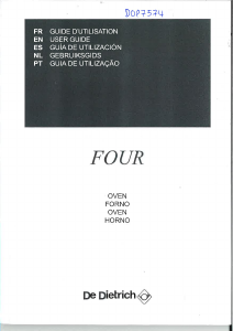 Manual De Dietrich DOP7574X Oven