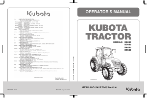 Manual Kubota M8540DHC Tractor