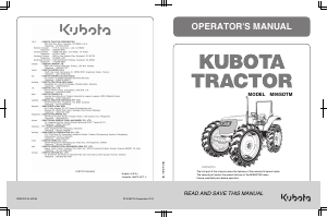 Handleiding Kubota M96SHDM Tractor