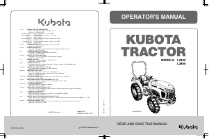 Handleiding Kubota L3800HD Tractor