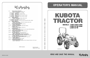 Handleiding Kubota L3540HDA Tractor