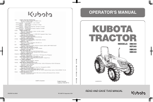 Manual Kubota M8540DH Tractor