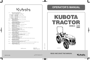 Handleiding Kubota L3200D Tractor