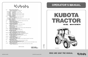 Manual Kubota M8540DCN Tractor