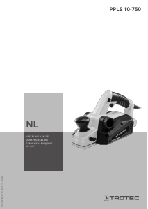 Handleiding Trotec PPLS 10‑750 Schaafmachine