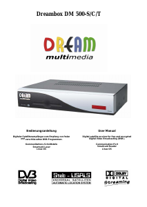 Manual Dreambox DM 500-C Digital Receiver