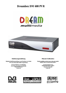 Mode d’emploi Dreambox DM 600 PVR Récepteur numérique