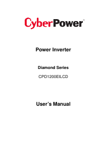 Manual CyberPower CPD1200EILCD Power Inverter