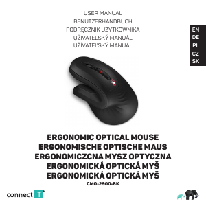 Manual Connect IT CMO-2900-BK Mouse