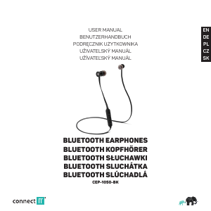 Manual Connect IT CEP-1050-BK Headphone