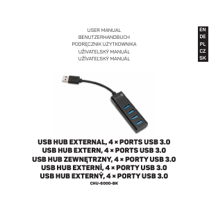 Instrukcja Connect IT CHU-6000-BK Rozdzielacz USB