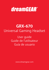 Manual de uso Dreamgear DGUN-2588 GRX-670 Universal Headset