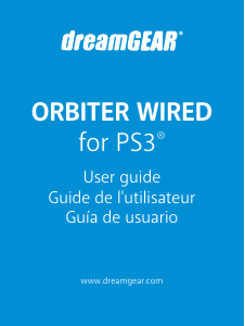 Manual de uso Dreamgear DGPS3-3878 Orbiter Wired (PlayStation 3) Mando