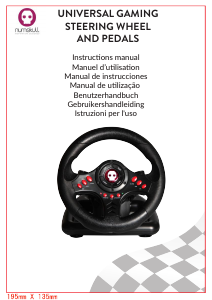 Manual Numskull Universal Gaming Steering Wheel Game Controller
