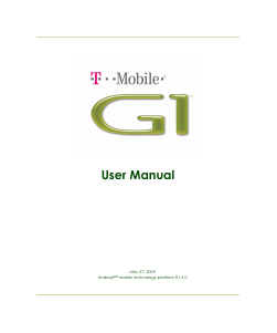 Handleiding T-Mobile G1 Mobiele telefoon