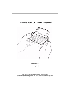 Manual T-Mobile Sidekick Mobile Phone