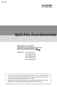 Manual de uso Kosner KSTI-09D Plus Aire acondicionado