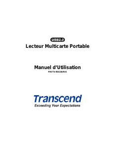 Mode d’emploi Transcend TS-RD13S Lecteur de cartes