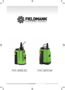 Manuál Fieldmann FVC 5010-EK Zahradní čerpadlo