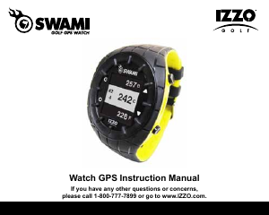 Manual IZZO Golf Swami Watch GPS Sports Watch
