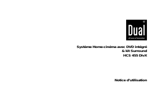 Mode d’emploi Dual HCS 455 Système home cinéma