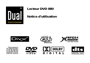 Mode d’emploi Dual DVD 880 Lecteur DVD