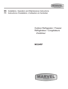 Mode d’emploi Marvel MO24RF Réfrigérateur