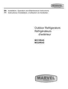 Manual Marvel MO15RA Refrigerator