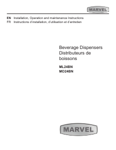 Mode d’emploi Marvel MO24BNSM Système de tireuse