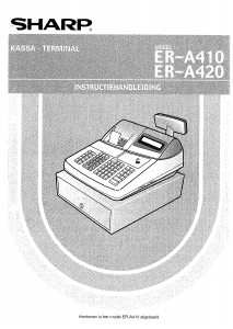 Handleiding Sharp ER-A410 Kassasysteem