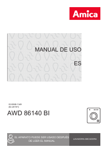 Manual de uso Amica AWD86140BI Lavasecadora