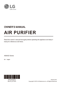 Manual LG AS60GDWV0 Air Purifier